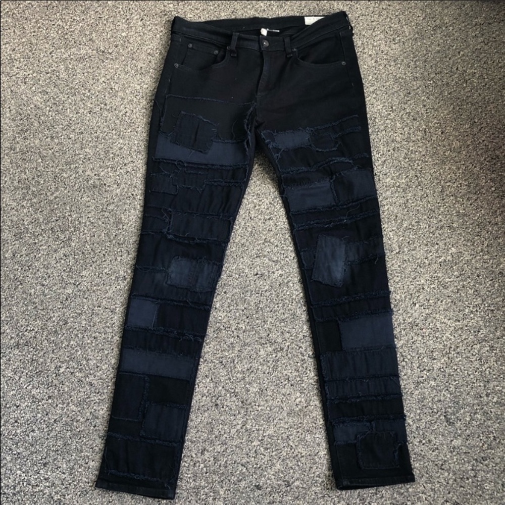 Rag & Bone 2%spandex 96 cotton navy blue j…